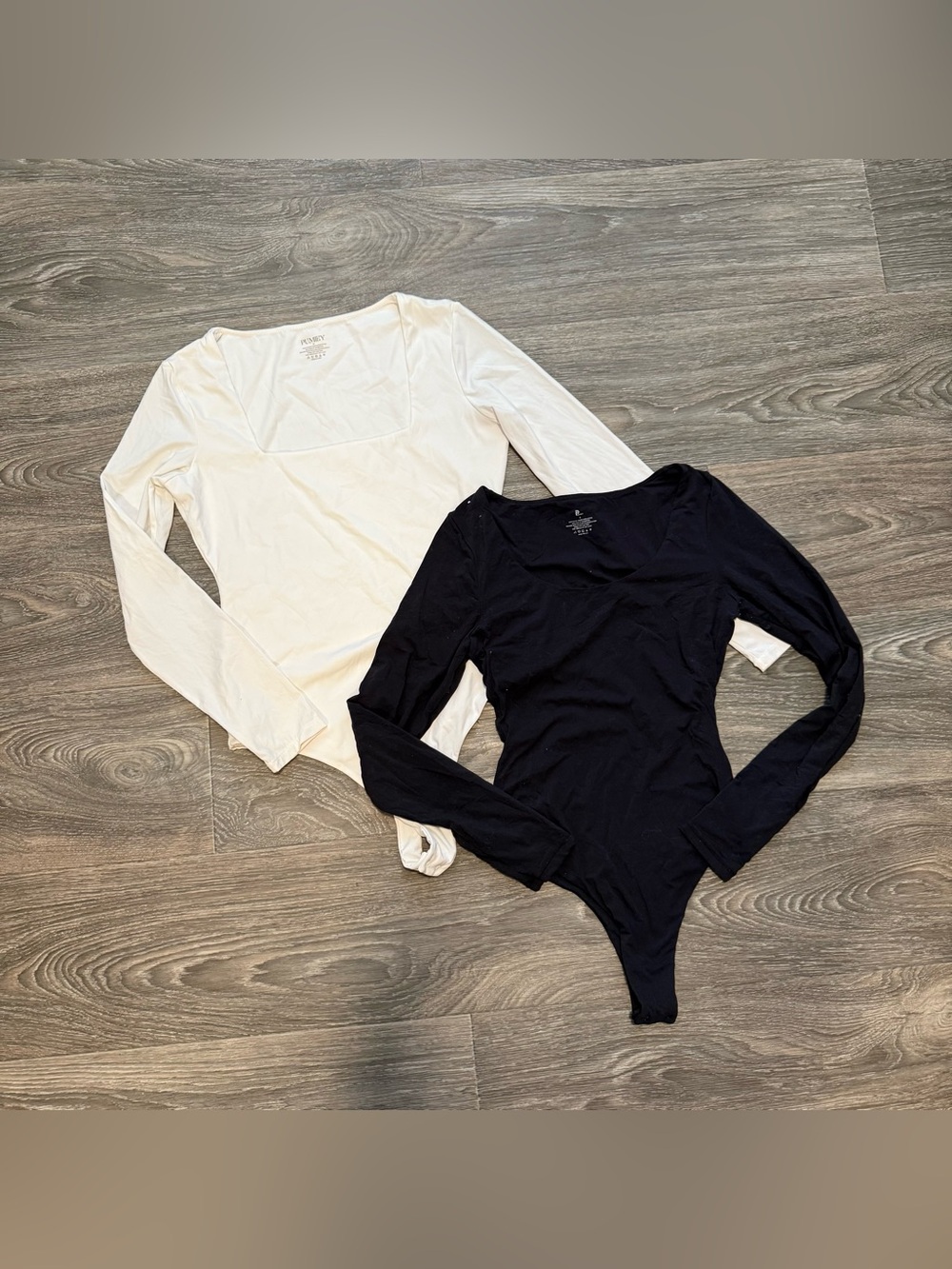 pumiey long sleeve button clasp bodysuits